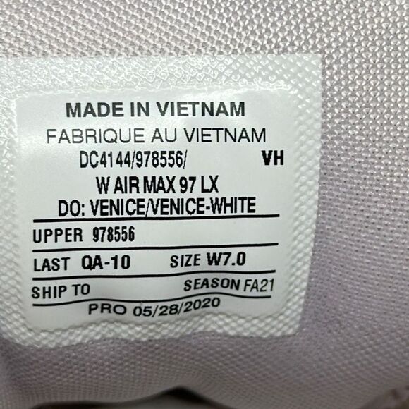 Nike Air Max 97 LX 'Woven Venice' - Picture 9 of 9